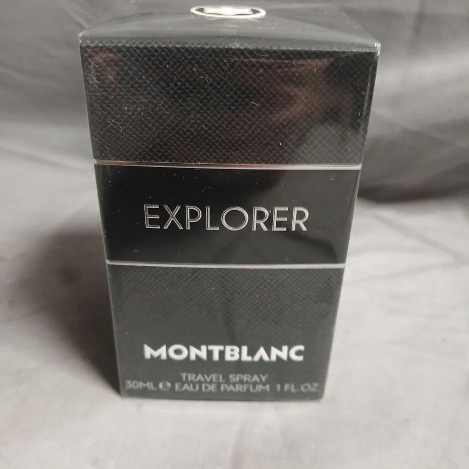 BOXED AND SEALED MONT BLANC EXPLORER TRAVEL EAU DE PARFUM 30ML