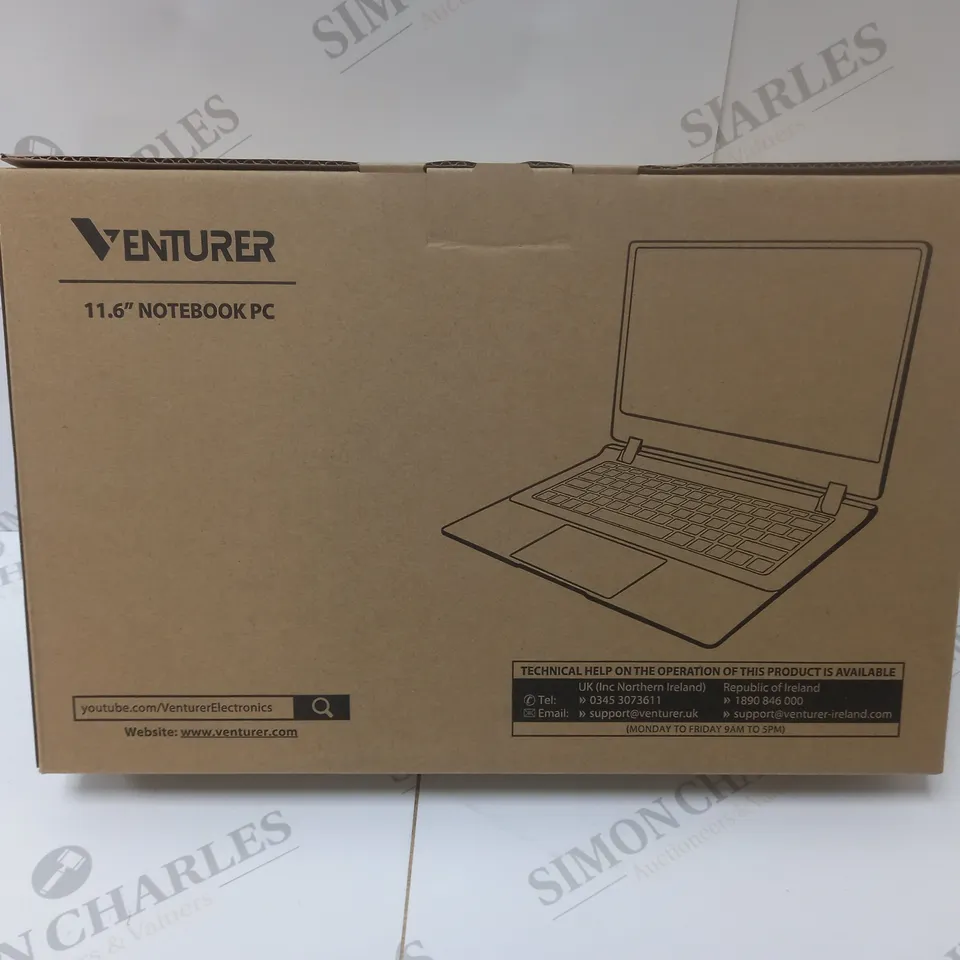 BRAND NEW BOXED VENTURER EUROPA 11 PLUS 11.6" NOTEBOOK PC - MATT BLACK 