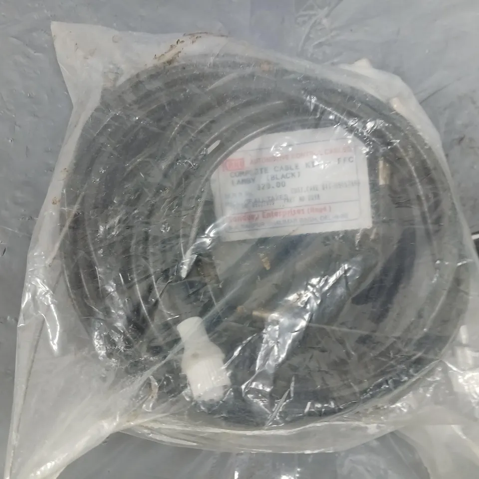 FOUR ASSORTED VEHICLE PIPES AND CABLES TO INCLUDE; AIR COMPRESSOR PIPE AND COMPLETE CABLE SETS 
