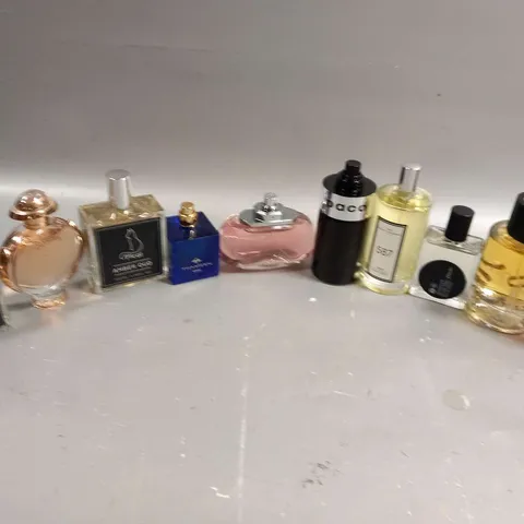 APPROXIMATELY 10 UNBOXED FRAGRANCES TO INCLUDE; COPYCAT, OLYMPEA, THAMEEN, PACO RABANNE AND THARA AL OUD