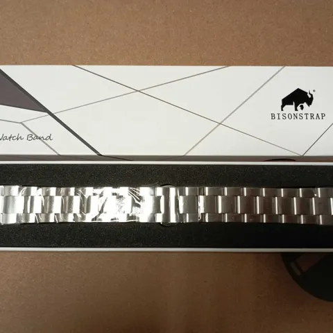 BISONSTRAP WATCH BAND – STAINLESS STEEL LINK BRACELET 