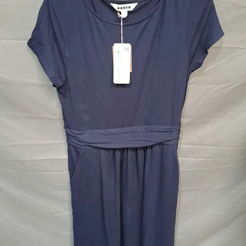 BODEN ROUND NECK DRESS IN NAVY - UK 12R