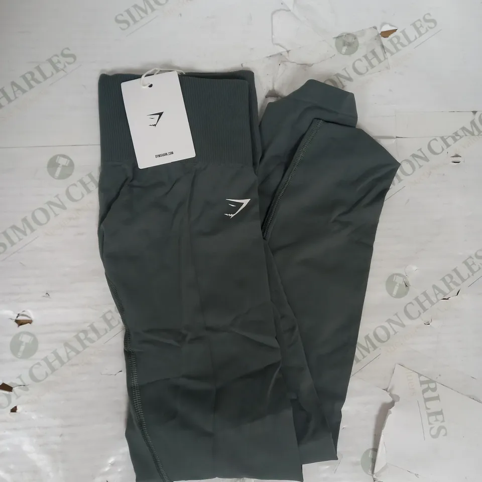GYMSHARK EVERYDAY SEAMLESS LEGGINGS IN CARGO TEAL SIZE S