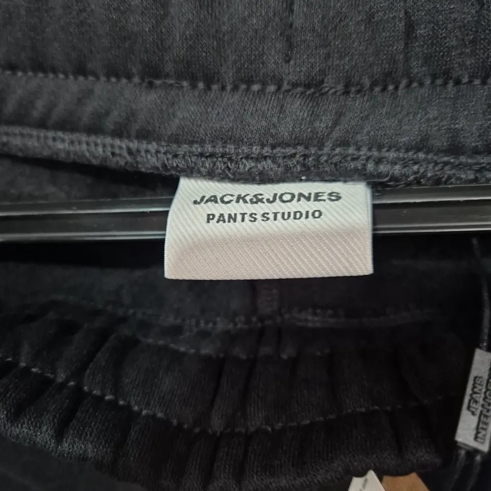 JACK & JONES PANTS STUDIO BLACK JOGGERS – MEN’S SIZE NOT SPECIFIED
