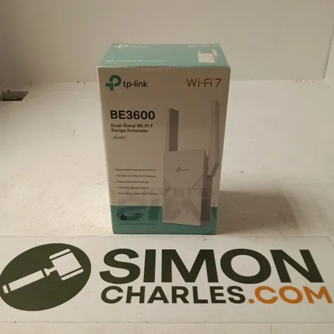 BOXED AND SEALED TP-LINK BE3600 DUAL-BAND WI-FI 7 RANGE EXTENDER
