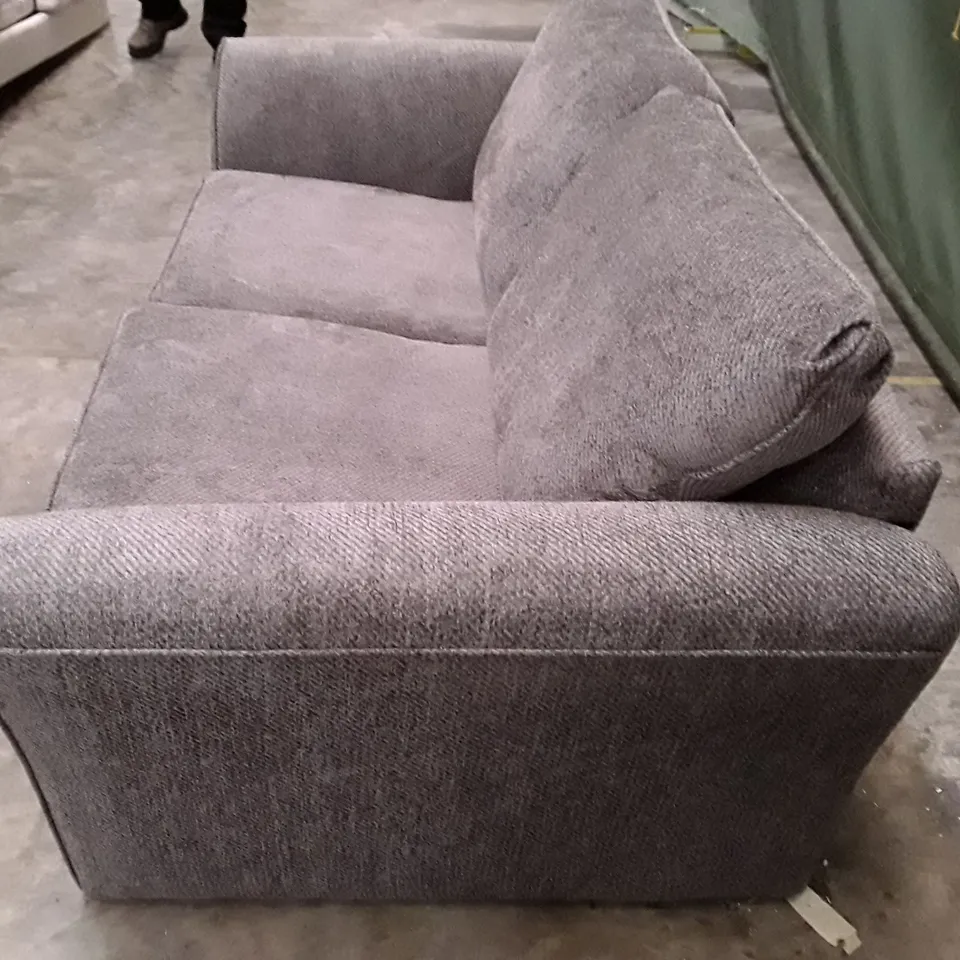 QUALITY DESIGNER 2 SEATER SOFA - GREY FABRIC