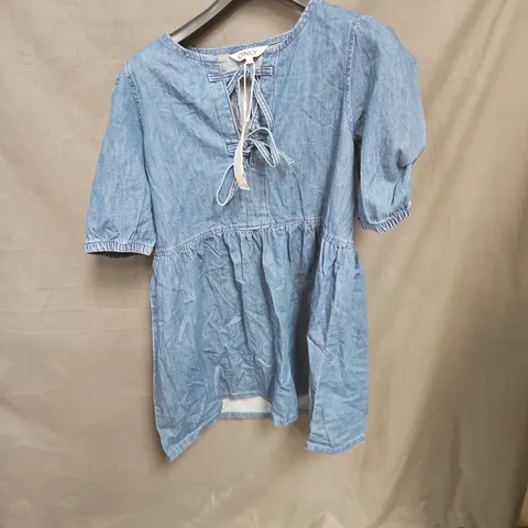 ONLY DENIM DRESS –  BLUE DENIM, UK SIZE S