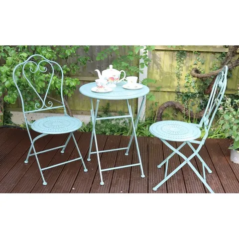 BOXED ANNERIEKE ROUND 2-PERSON 60CM LONG BISTRO SET