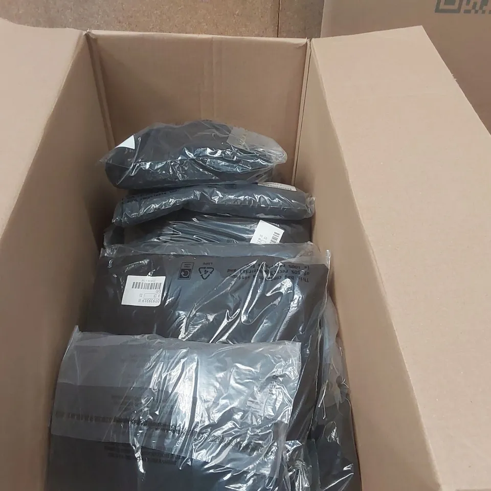 BOX CONTAINING APPROXIMATELY 19x BRAND NEW CAPSULE BLACK TAPERED TROUSERS