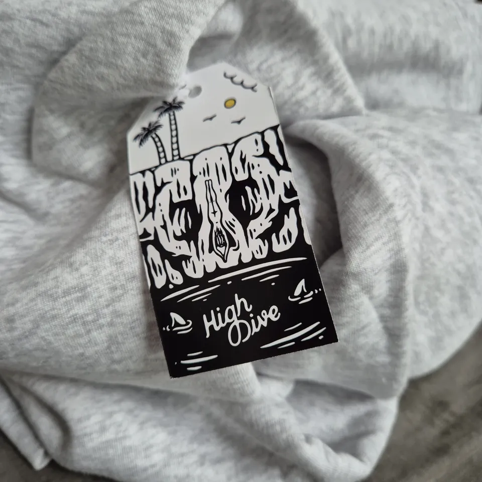 HIGH DIVE APPAREL GREY HOODIE – XL