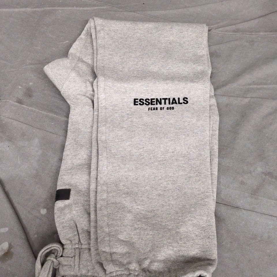 FEAR OF GOD ESSENTIALS GREY JOGGERS – MEN'S/UNISEX SIZE M