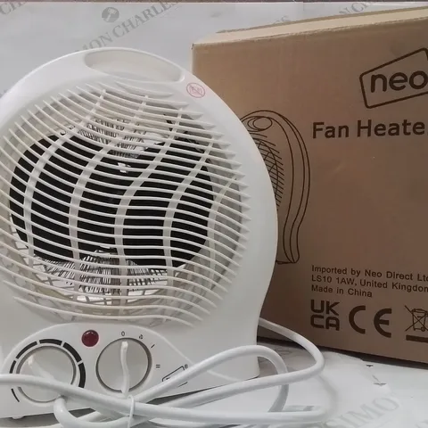 BOXED NEO FAN HEATER IN WHITE
