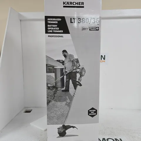 KΓRCHER LT 380/36 BATTERY-OPERATED LINE TRIMMER β PROFESSIONAL, BOXED (BATTERY NOT INCLUDED)