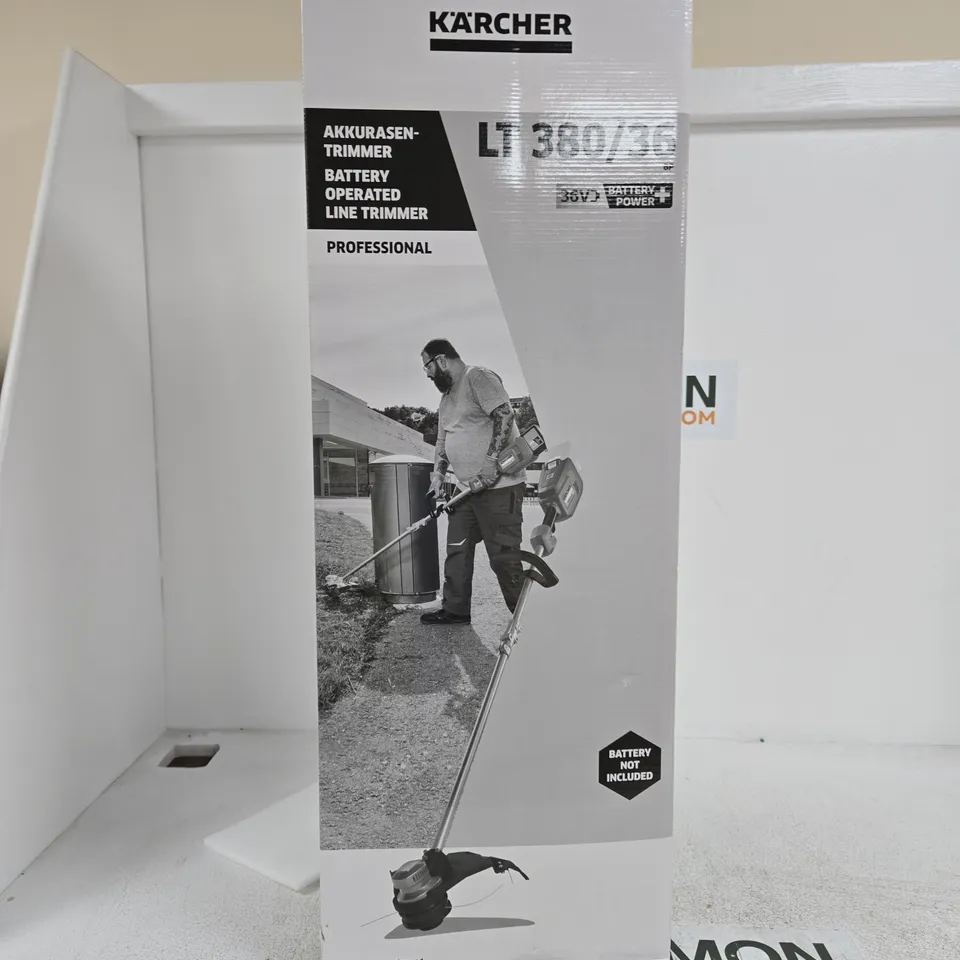 KÄRCHER LT 380/36 BATTERY-OPERATED LINE TRIMMER – PROFESSIONAL, BOXED (BATTERY NOT INCLUDED)
