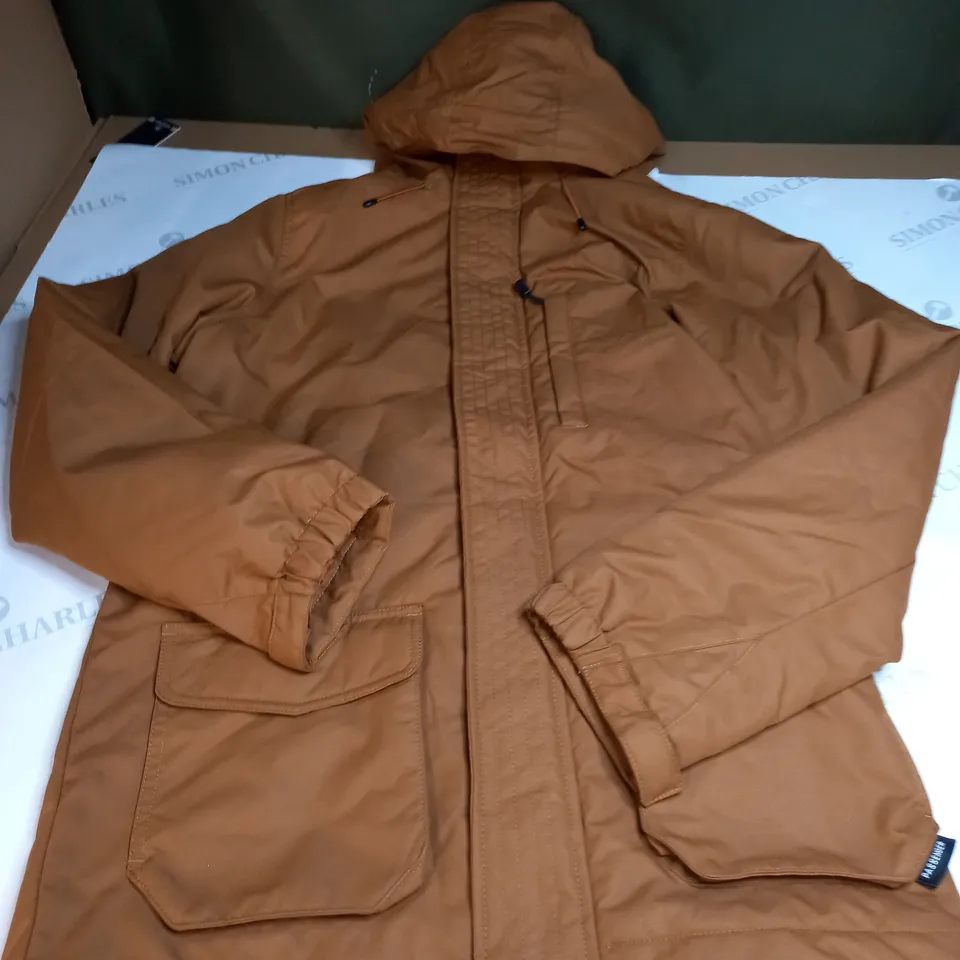 PASSENGER BUTTONED AND ZIPPED SHERPA LINED COAT SIZE M