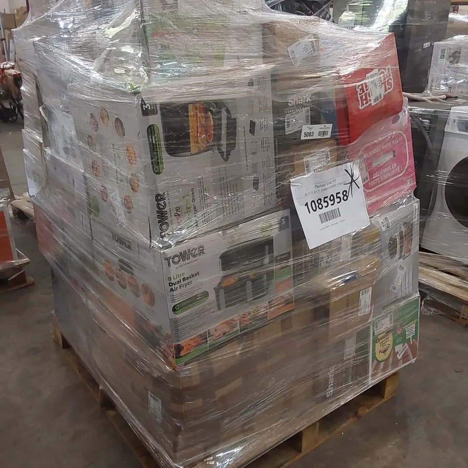 PALLET OF APPROXIMATELY 36 UNPROCESSED RAW RETURN HOUSEHOLD AND ELECTRICAL GOODS TO INCLUDE;