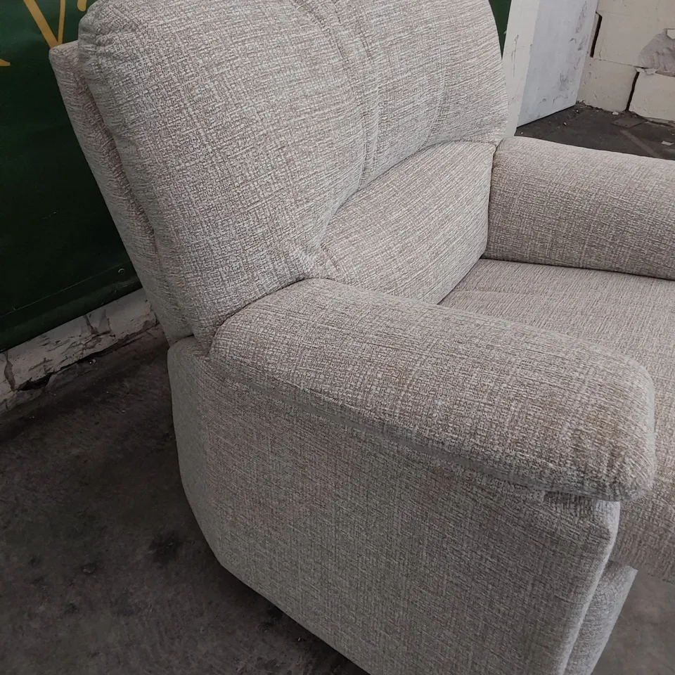 QUALITY BRITISH DESIGNER G PLAN CHLOE EASY CHAIR LOOM CLAY FABRIC 