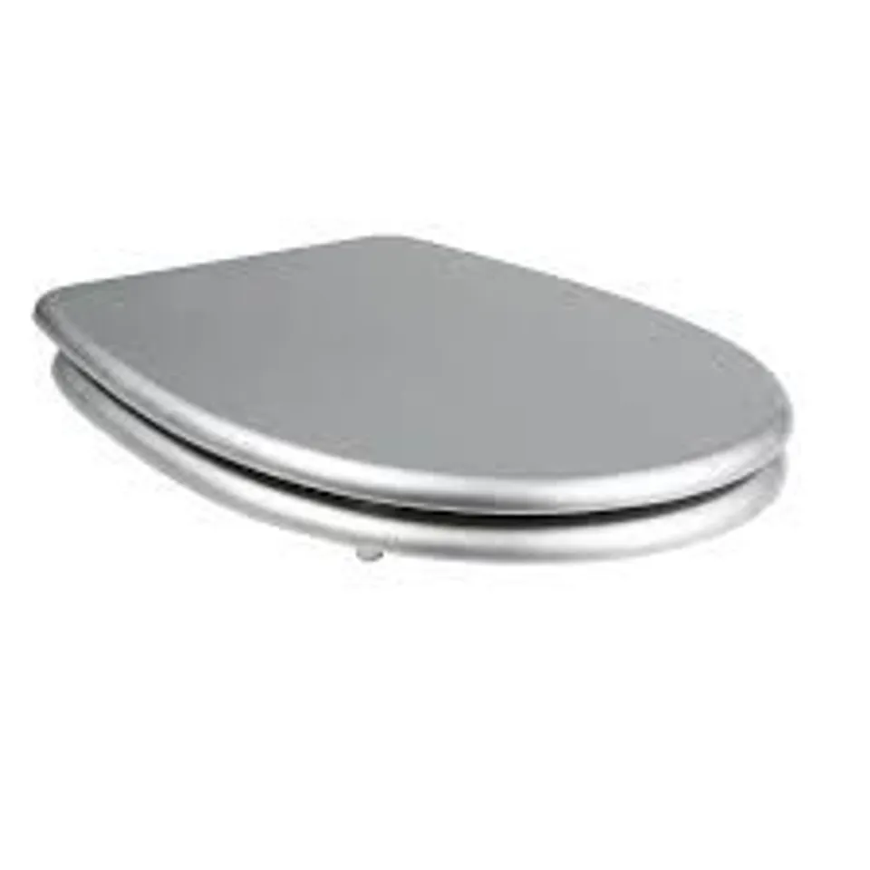 COOKE & LEWIS NOLI SILVER TOILET SEAT