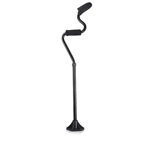STRONG ARM COMFORT CANE WITH STANDING BASE & LIGHT
