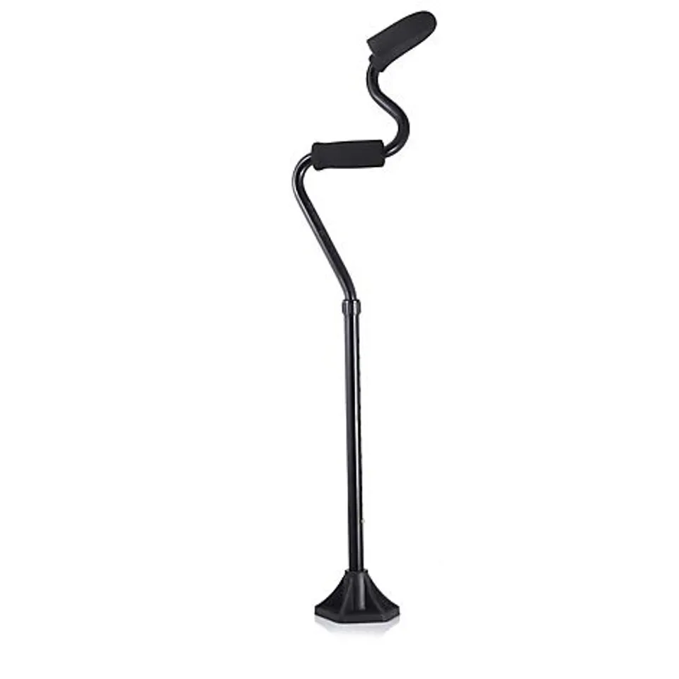 STRONG ARM COMFORT CANE WITH STANDING BASE & LIGHT