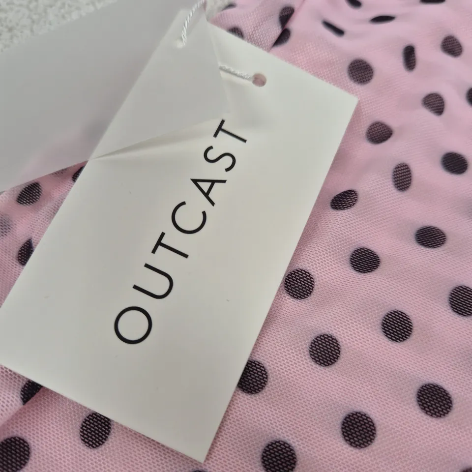 OUTCAST RYLEIGH MINI DRESS PINK POLKA DOT – WOMEN'S DRESS - S