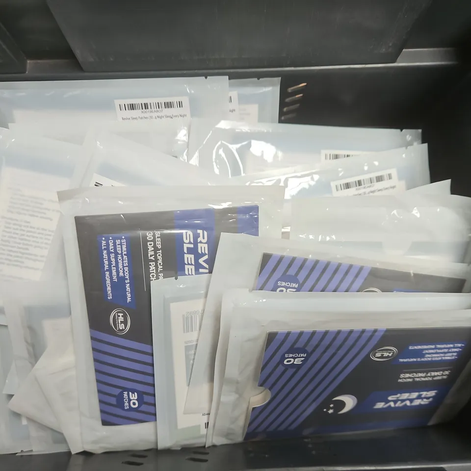 TOTE OF APPROXIMATELY 20 REVIVE ENERGY AND SLEEP PATCHES