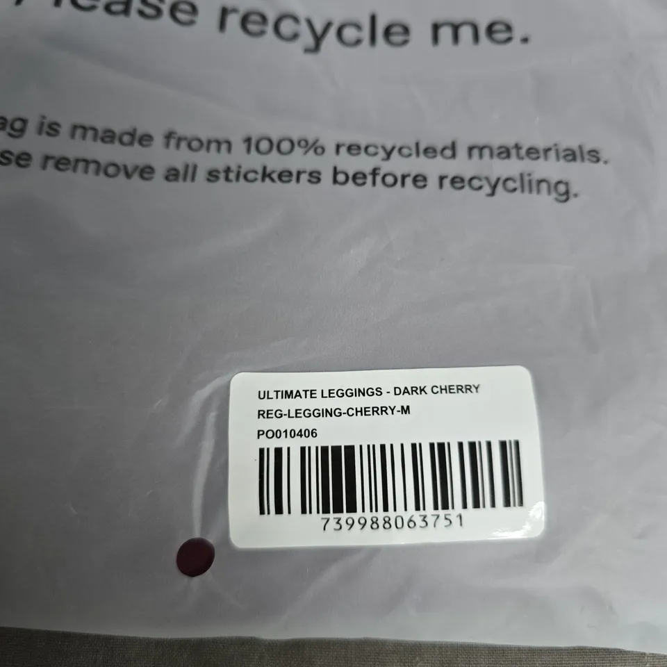 ADANOLA ULTIMATE LEGGINGS - DARK CHERRY - SIZE M