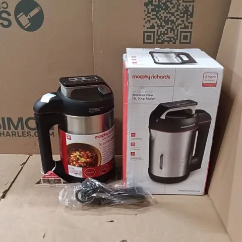 BOXED MORPHY RICHARDS SAUTE & SOUP STAINLESS STEEL 1.6L SOUP MAKER 501014