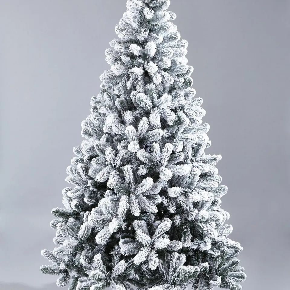 BOXED 8FT FLOCKED EMPEROR CHRISTMAS TREE - COLLECTION ONLY RRP £199.99