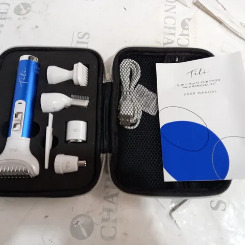 TILI 5-IN-1 MULTI-FUNCTION HAIR REMOVAL KIT - NAVY BLUE