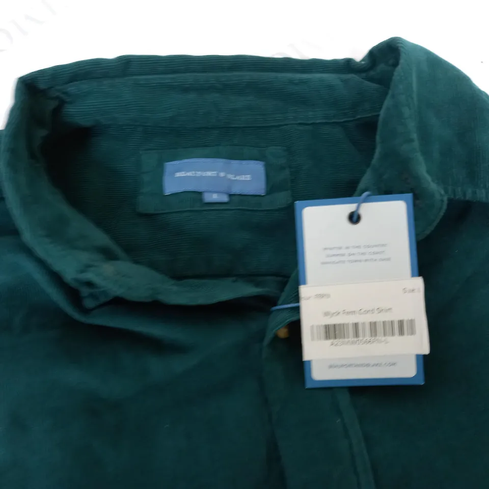 BEAUFORT & BLAKE WYCK FERN CORD SHIRT - L