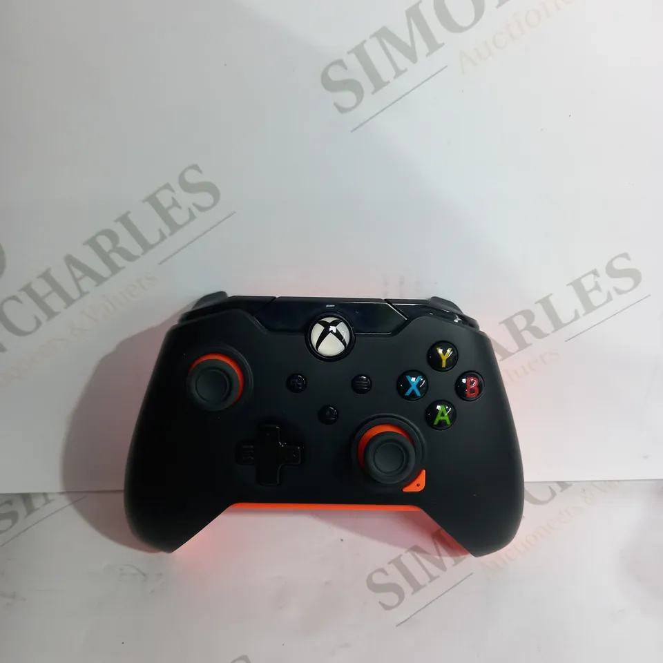 PDP ATOMIC BLACK & ORANGE WIRED XBOX CONTROLLER