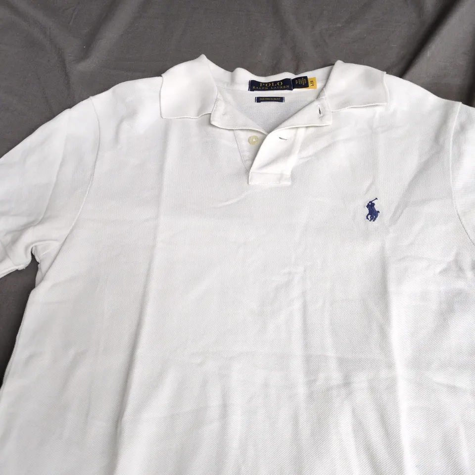 POLO RALPH LAUREN POLO SHIRT – WHITE SIZE S