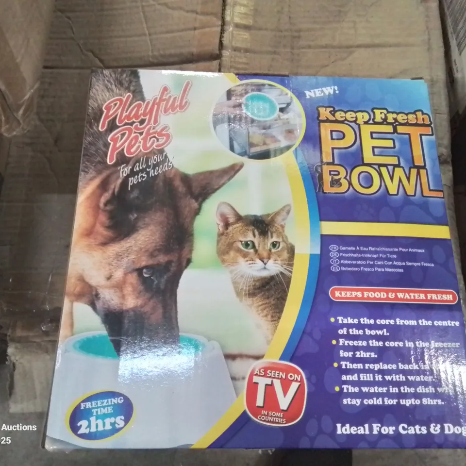 BOXED PLAYFUL PETS KEEP FRESH PET BOWL