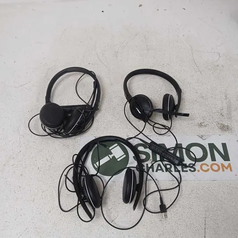 3X SENNHEISER EPOS HEADSETS 