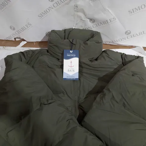 SEASALT CORNWALL RAIN WAYMAKER JACKET LIGHT NORI REGULAR UK SIZE 16