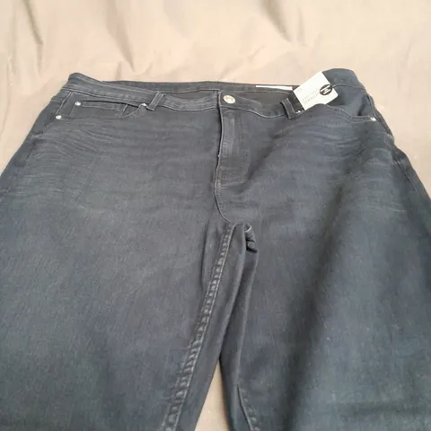 M&S THE SIENNA STRAIGHT DENIM TROUSERS- SIZE 20 LONG