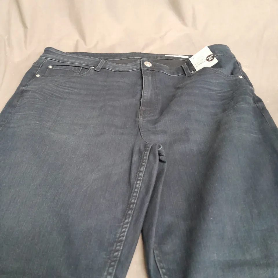 M&S THE SIENNA STRAIGHT DENIM TROUSERS- SIZE 20 LONG 