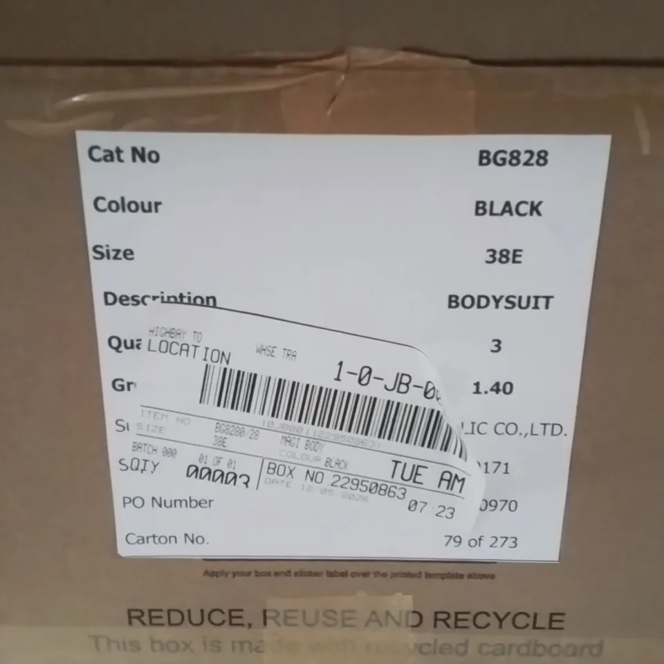 BOXED BRAND NEW APPROXIMATELY 3 MAGISCULPT BLACK BODYSUIT SIZE 38E