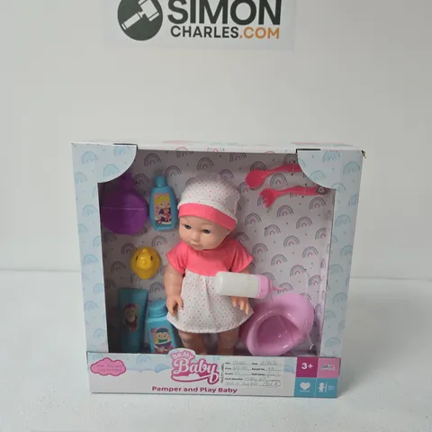 BE MY BABY PAMPER AND PLAY BABY DOLL – BOXED WITH ACCESSORIES