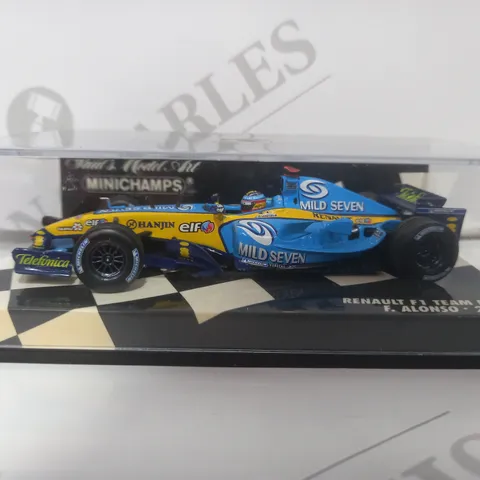 MINICHAMPS COLLECTABLE FORMULA 1 MOTORSPORT MODEL - RENAULT R25 FERNANDO ALONSO (2005)