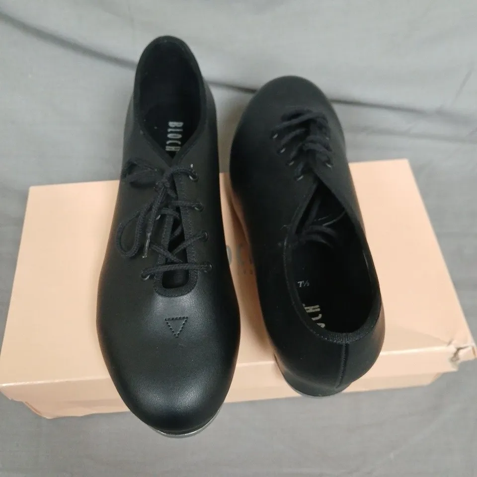BOXED BLOCH STUDENT JAZZ TAP SHOES – BLACK – 7.5 M