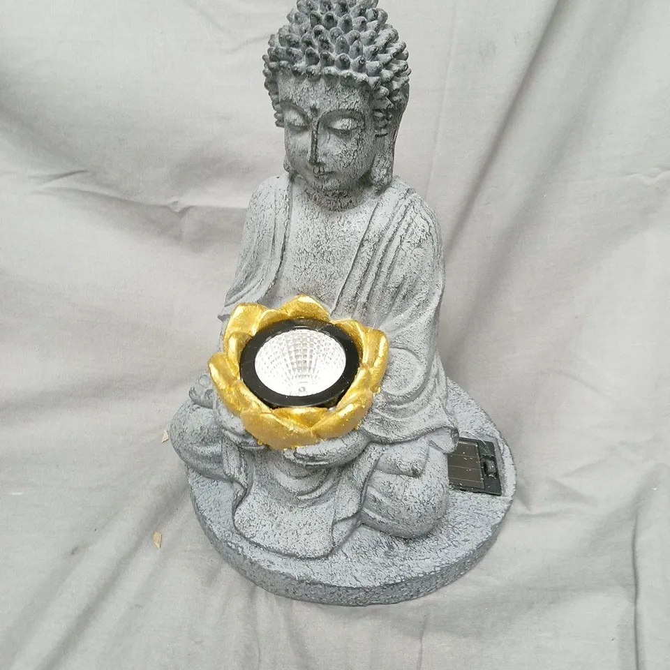BOXED BUDDHA SOLAR LAMP