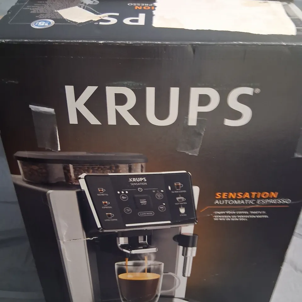 BOXED KRUPS SENSATION AUTOMATIC ESSPRESSO MAKER EA910840