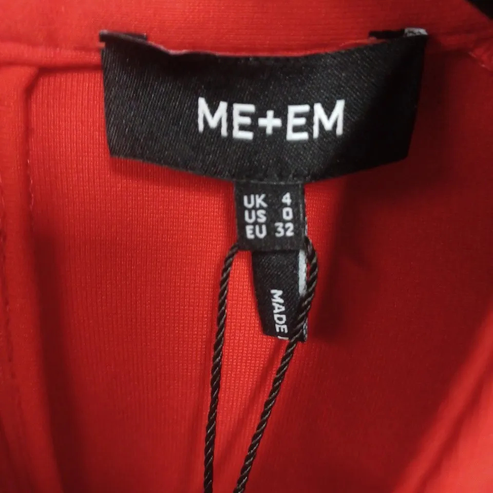 ME+EM TRAVEL TAILORING MIDI DRESS – INTENSE ORANGE, UK 4