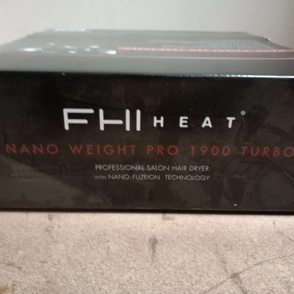 FHI HEAT NANO WEIGHT PRO 1900 TURBO PROFESSIONAL SALON HAIR DRYER