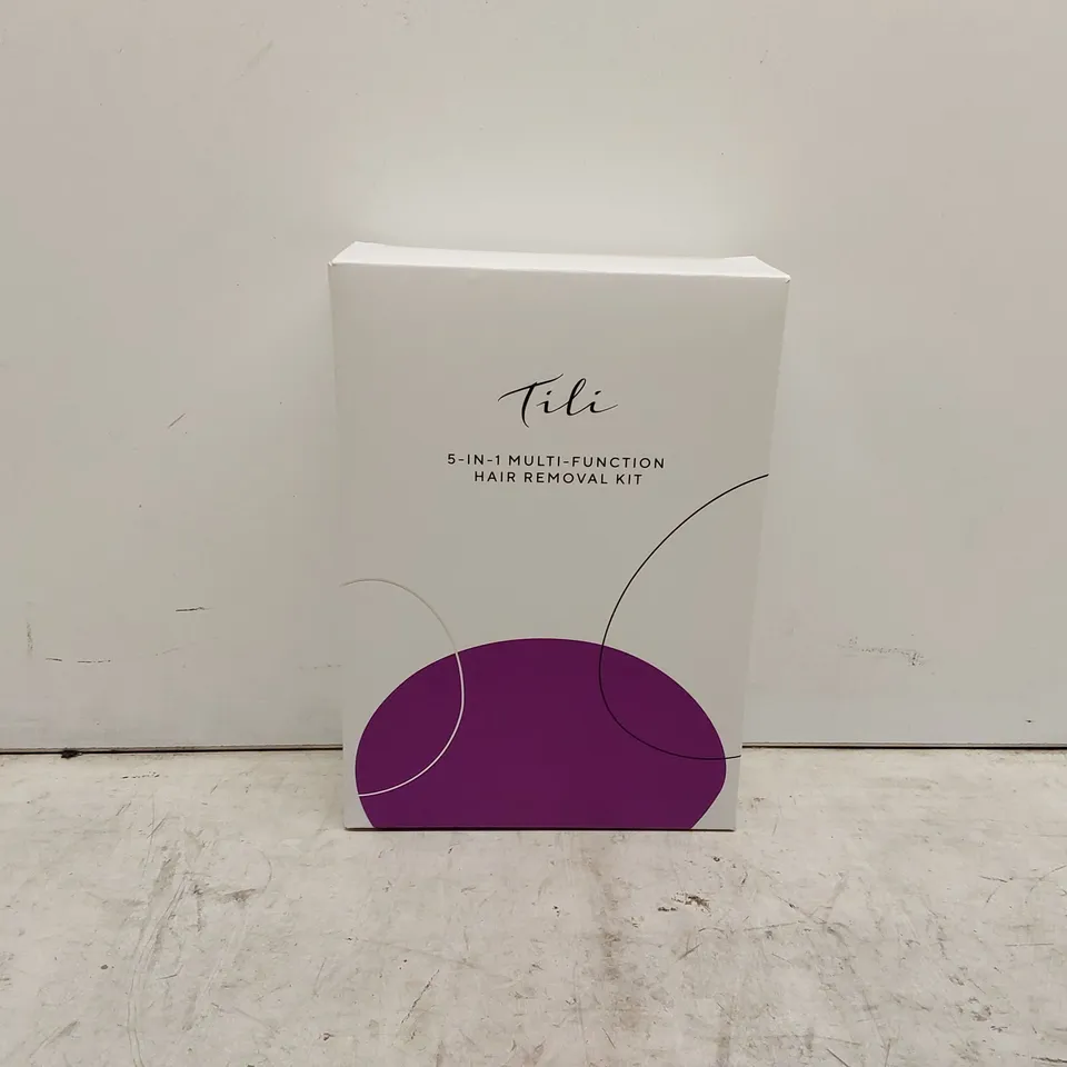 BOXED TILI 5-IN-1 MULTI-FUNCTION HAIR REMOVAL KIT PURPLE (1 BOX)
