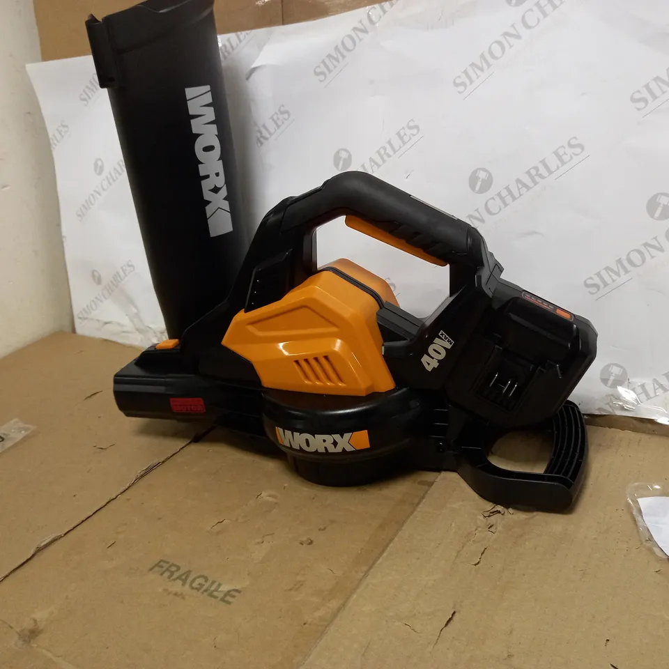 WORX WG583E.9 BRUSHLESS LEAF BLOWER/VACUUM