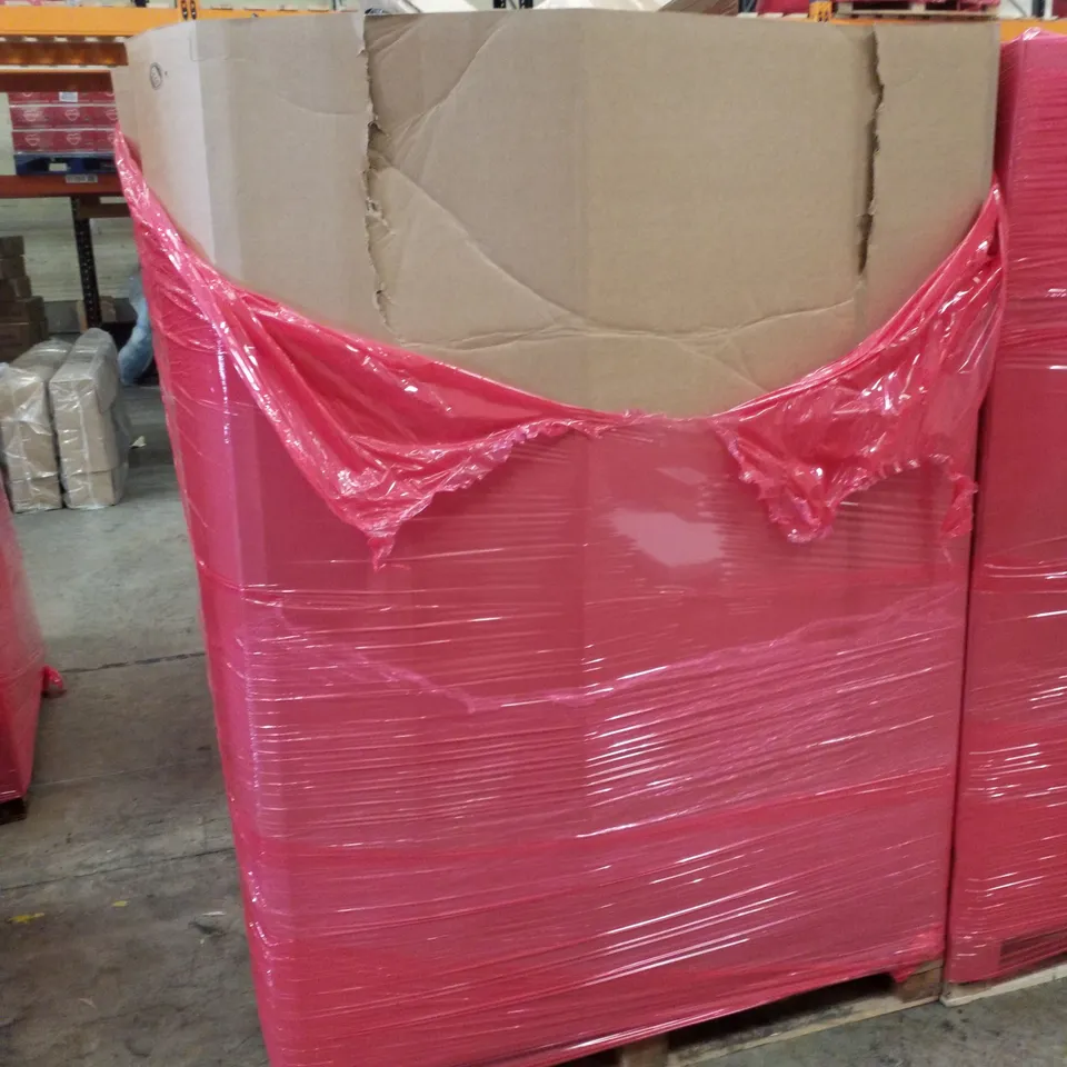 PALLET CONTAINING ASSORTED PRODUCTS INCLUDING STRETCHED CANVASES 50×60CM, PET CAR SCREEN & MOBILE TV MOUNT