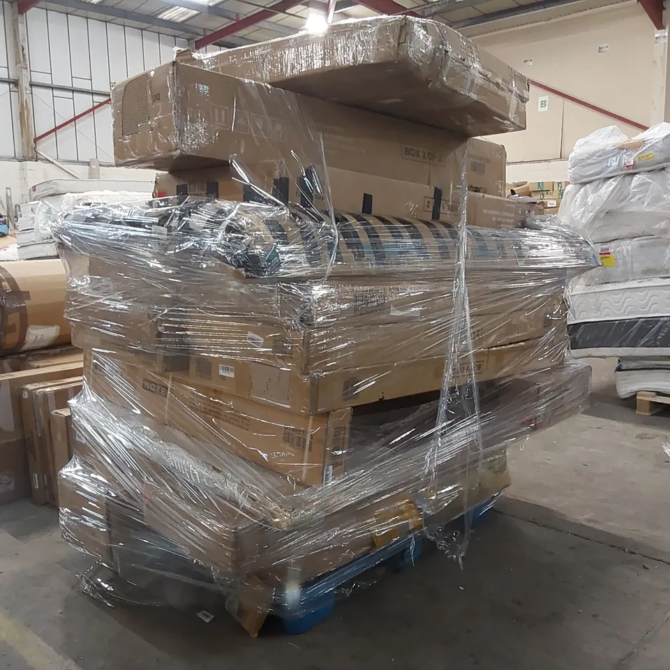 PALLET OF ASSORTED CONSUMER PRODUCTS/FURNITURE PARTS 